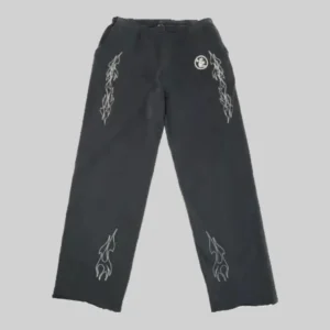 Black Hellstar Studios Flame Sweatpants