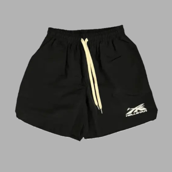 Hellstar Studios Black Logo Nylon Shorts