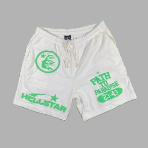 White/Green Hellstar Capsule 7 Paradise shorts