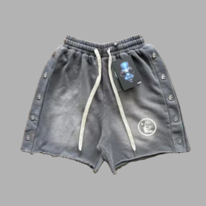 Grey-Hellstar Studios Snap Shorts