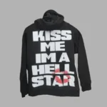 Black/White Hellstar Kiss Me I Am Hellstar Hoodie