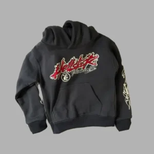 Grey Hellstar Tour Kids Long Sleeves Hoodie