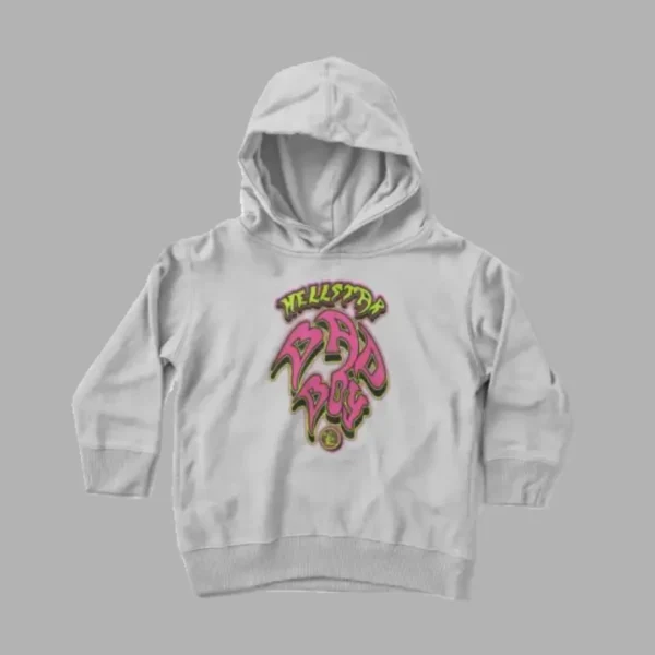 Grey Hellstar Bad Boy Kids Pullover Hoodie