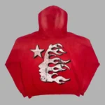 New Red Hellstar Hooded Sweatshirt