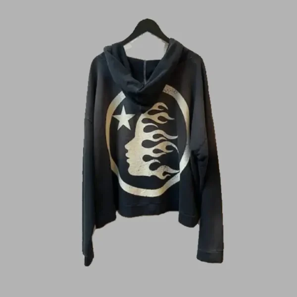 Black Hellstar Vintage Washed Hoodie