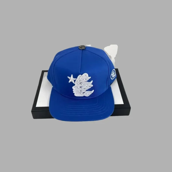 Blue Hellstar Fitted Hat