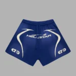 Blue Hellstar Warm Up Shorts