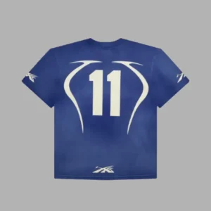 Blue Hellstar Warm Up T Shirt