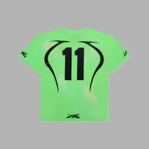Green and Black Hellstar Warm Up T-Shirt