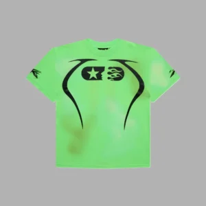 Green and Black Hellstar Warm Up T-Shirt