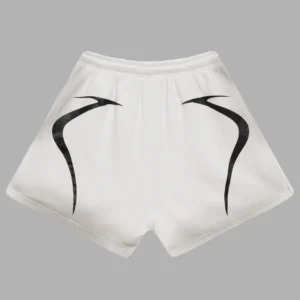 White Hellstar Warm Up Shorts