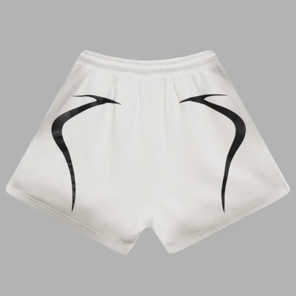 White Hellstar Warm Up Shorts