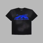 Black/Blue Hellstar Sports Core Logo Gel T-Shirt