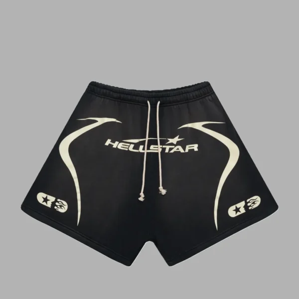 Black Hellstar Warm Up Shorts