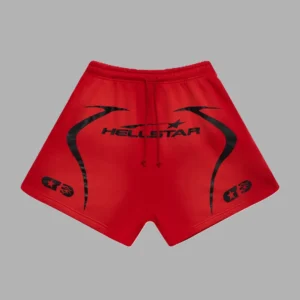 Red Hellstar Warm Up Shorts