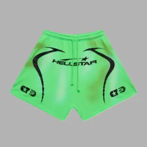 Green Hellstar Warm Up Shorts