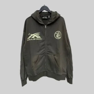 Men's Grey Hellstar Sports Zip-Up