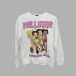 White Hellstar Paradise Girls Shirt Long Sleeve