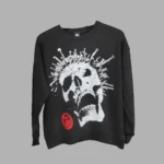 Black Hellstar Skull Shirt Long Sleeve