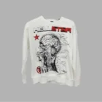 White Hellstar Brain Logo Long sleeve