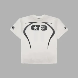 White and Black Hellstar Warm Up T-Shirt