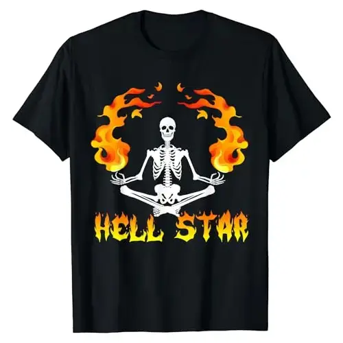 Hellstar 68 Black Hellstar Skeletons Yoga T Shirt