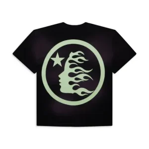 Hellstar Glow in the Dark Sports Logo T Shirt back Hellstar studio clothing brand