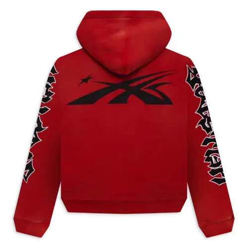 Hellstar Red Halloween Skeleton Airbrushed Hoodie back